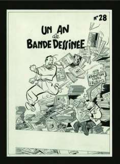 Chaland Yves - Bob Fish Encre de Chine pour la couverture du No 28 du Co