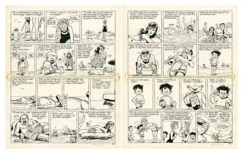 Les Inédits Encre de Chine pour les deux planches de la rubrique-Ã -brac | Millon