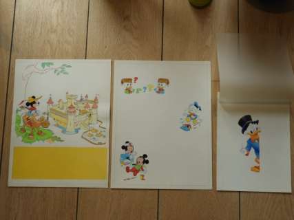 Disney | Disney Studios - 3 Dessins originaux - Illustrations pour livre (1980) | Catawiki