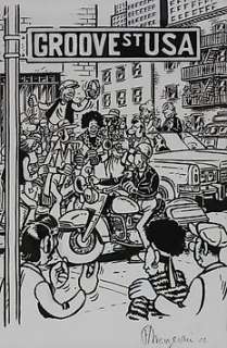 Frank Margerin | Margerin - Originele tekening voor CD hoesje en label - Formaat 25 x 16,5 cm - (2002) | Catawiki