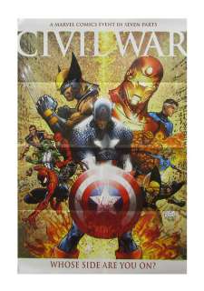 Marvel’s Civil War Promotional Poster by Michael Turner | mycomicshop.com