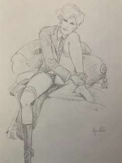 Leone Frollo | Leone Frollo - Mona Street - Page volante - Exemplaire unique | Catawiki