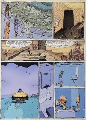 Jean Giraud (Moebius) | Le Bandard Fou - Color Production Art, 1974 | Philippe Labaune Gallery
