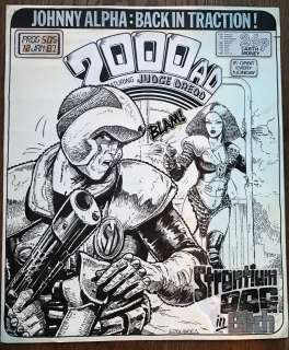 Carlos Ezquerra - 2000ad prog 505 cover strontium dog by carlos ezquerra first durham red issue 505 page cover