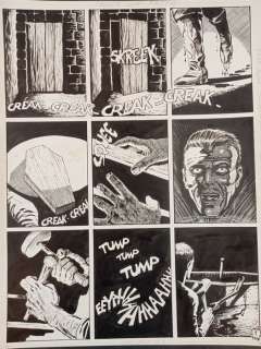 Giorgio Montorio | Giorgio Montorio - Tavola D’Apertura "Creak, Skreek, Tump Tump" - Page volante - Exemplaire unique | Catawiki