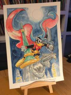 Alessandro Gottardo | Donald Duck - Paperinik - â€œIl guardiano della notteâ€ - Page volante (2021) | Catawiki