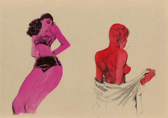 Vince | NYMPHES – Dessin original 84 | Galerie Barbier