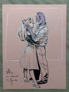 Juanjo Guarnido | Guarnido, Juanjo - Blacksad - Dessin original couleur - Blacksad et Natalia - Page volante | Catawiki