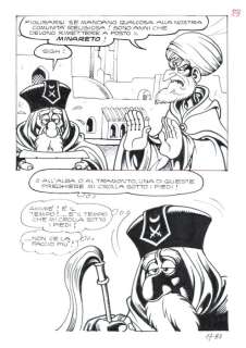 Magnus (Roberto Raviola) | La Compagnia della Forca n. 17 - Magnus - Tavola Originale "I Due Genii Siamesi" - Page volante - Exemplaire unique - (1978) | Catawiki