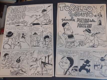 Mario Fantoni | Mario Fantoni Mario Fantoni - 8 x tavole originali - - (1951) | Catawiki