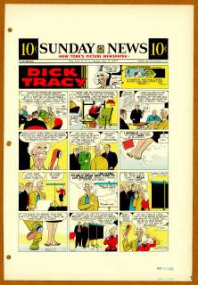 Gould - DICK TRACY, Sunday Color Proof (05/191957) | Russ Cochran