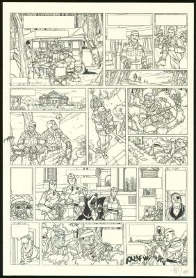 Jean-Christophe Thibert | Planche originale n°34 - Il faut sauver Hitler - Kaplan & Masson | Daniel Maghen