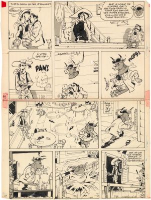 Morris | Lucky Luke, 1967 - Des rails sur la prairie | Huberty Breyne Gallery