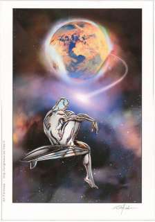 Formosa, Gil | Formosa, Gil - Dessin original couleur - Le Surfer d’argent - (2002) | Catawiki