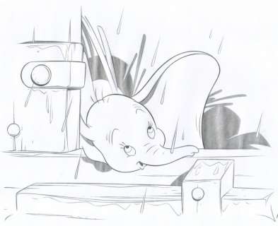 Jaume Esteve | Sweet - "Sweet Dumbo" - Original Drawing - Signed - Jaume Esteve - Original Pencil Artwork - 42 x 30 cm | Catawiki