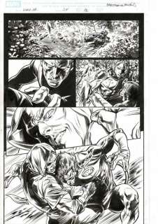 Doug Braithwaite Pencil / Bill Reinhold Ink | Wolverine: Origins Vol 1 #34 planche originale 11x17 inches A3 - X-Men - Original Artwork by Doug Braithwaite - Bill Reinhold - Page volante - Exemplaire unique - (2009) | Catawiki