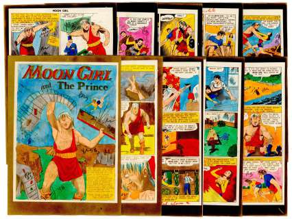 Moldoff - THE CHALLENGE OF THE CYCLOPS, MOON GIRL #4, SP (1948) | Russ Cochran