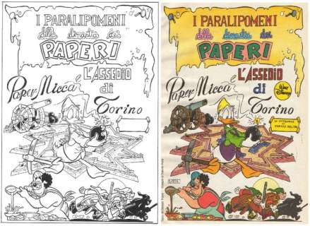 Giorgio Figus, Valerio Held | Paperino I PM 273-1 - Signed original inked page from "Papero Micca e l’assedio di Torino" by Valerio Held - page 1 - (2003) | Catawiki