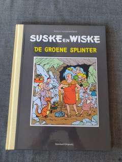 Willy Vandersteen / Paul Geerts | Suske en Wiske - De Groene Splinter + Opdrachttekening - groot formaat met linnen rug - Cartonné - EO - (2005) | Catawiki