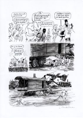 Catherine Meurisse | LE CLAN DE WALDEN – PLANCHE ORIGINALE 96 | Galerie Barbier