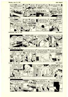 Gould - DICK TRACY, Daily Proofs (06/10~06/15/1957) | Russ Cochran