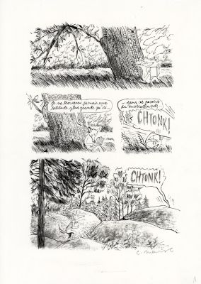 Catherine Meurisse | LE CLAN DE WALDEN – PLANCHE ORIGINALE 1 | Galerie Barbier