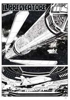 Germano Bonazzi - | Germano Bonazzi - 5x Tavola Originale - Nathan Never n. 146 "Il predicatore" - (2003) | Catawiki