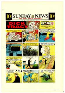 Gould - DICK TRACY, Sunday Color Proof (06/30/1957) | Russ Cochran