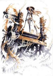 Cromwell & Josepe | Anita Bomba Superbe illustration aux encres de couleurs, | Cornette de St Cyr