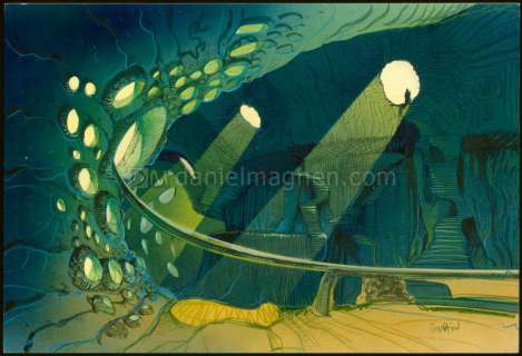 Sylvain Despretz - Concept art pour le projet de film Superman par Tim Burton