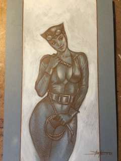 Luca Strati | Luca Strati - Original Artwork â€œCat Woman tonedâ€ - Page volante - Exemplaire unique (2021) | Catawiki