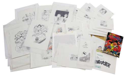 Shinya Takahashi Hand-Drawn Manuscript 78 Page Bundle "Zukkoke Sanningumi Vol. 37 Makikyoui no Daishinsai" | Mandarake (Big Web)