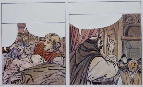 Manara, Milo | Manara, Milo - Original colour strip - Columbus - (1992) | Catawiki