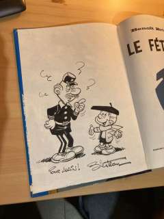 Blesteau / Peyo | Benoît Brisefer T7 - Le Fétiche avec une grande dédicace par Blesteau - Cartonné - EO - (1978) | Catawiki
