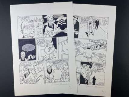 Castelli, Alessandrini | Martin Mystère - 2x tavole originali "Affari di Famiglia" - Page volante - Exemplaire unique | Catawiki