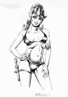 Romero, Enric Badia | Romero, Enric Badia - Original drawing - Modesty Blaise | Catawiki