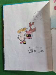 Fournier | Spirou et Fantasio T21 - Du glucose pour Noémie avec dédicace en couleur par Fournier - Cartonné - Réédition - (1989) | Catawiki