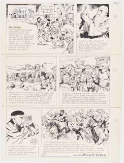 John Cullen Murphy ’’Prince Valiant’’ Sunday Comic Strip Original Artwork -- #3292 Published 12 March 2000 | Nate Sanders