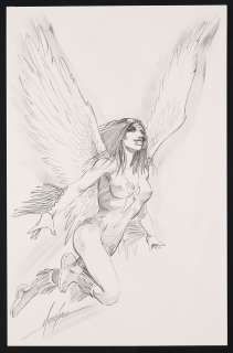 Mike Grell - Dawnstar Sketch by Mike Grell