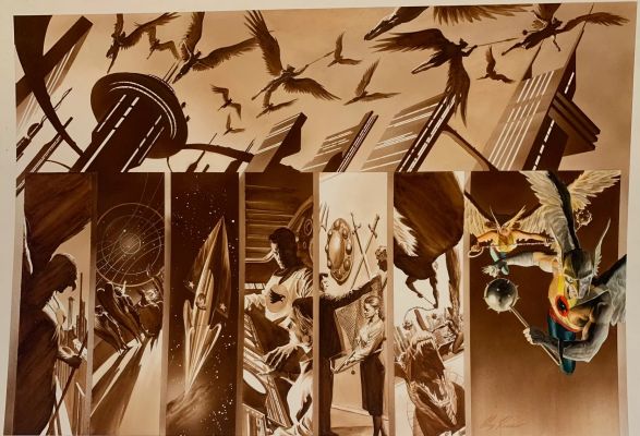 Alex Ross | Hawkman Origin spread | Alex Ross