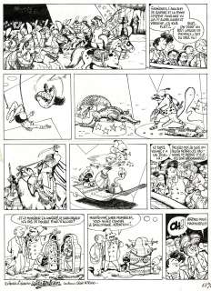 Wasterlain | Docteur Poche, planche originale à l’encre de chine. | Septimus