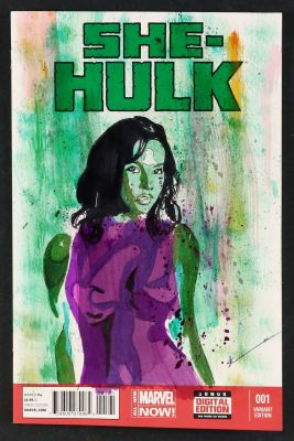 She-Hulk Sketch Cover on She-Hulk (2014) #1 by Sean Anderson | mycomicshop.com