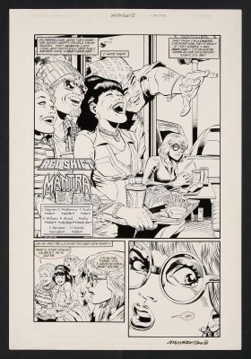 Original Art from Mantra #2 (1995) Story Page 1 Pencils by Chuck Wojtkiewicz, Inks by Terry Austin | mycomicshop.com