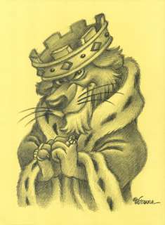 Joan Vizcarra | Prince John [Robin Hood] - Original Drawing - Joan Vizcarra - 42 x 30 cm - Signed - Pencil Art - Original Artwork | Catawiki