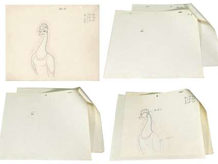 Osamu Tezuka Hand-Drawn Anime Genga Phoenix 2772 - Four Sheets | Mandarake (Big Web)