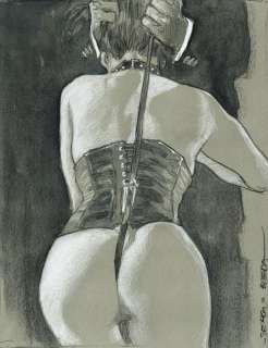 Bleda, Sergio | Bleda, Sergio - Original Drawing - BDSM Wednesday - Size: 28 x 21 cm - Original Artwork | Catawiki