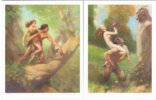 St. John Prints - TARZAN AND HIS MATE & AVA PAN, NO RESERVE! | Russ Cochran