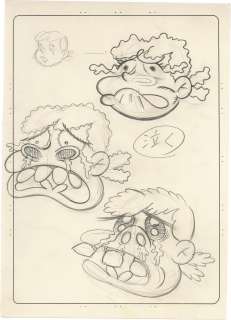 Fujio Akatsuka Hand-drawn Illustration Tensai Bakabon Mama Crying | Mandarake (Big Web)