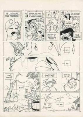 Cyril Pedrosa | Shaolin Moussaka T1, planche 45 | Galerie 9ème Art