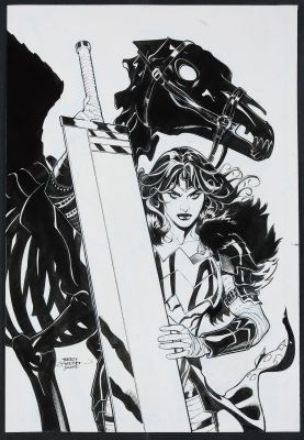 Terry Dodson, Rachel Dodson | Original Cover Art for Absolute Wonder Woman #20B (2026) Pencils by Terry Dodson, Inks by Rachel Dodson | mycomicshop.com (Buy It Now)